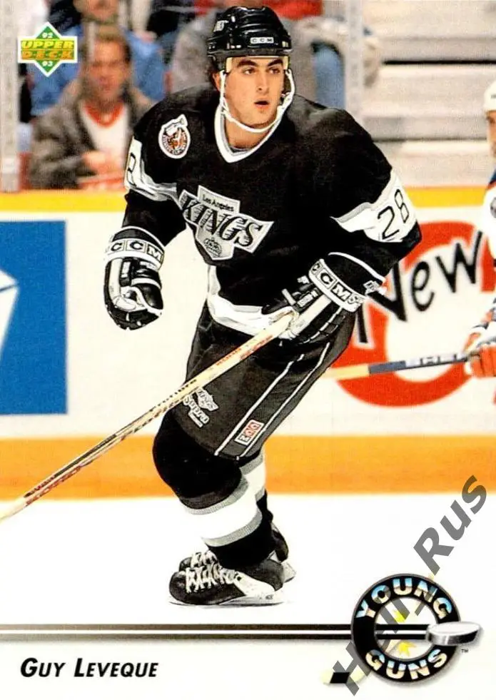 Карточка Guy Leveque/Ги Левек (Los Angeles Kings/Лос-Анджелес Кингз) НХЛ/NHL