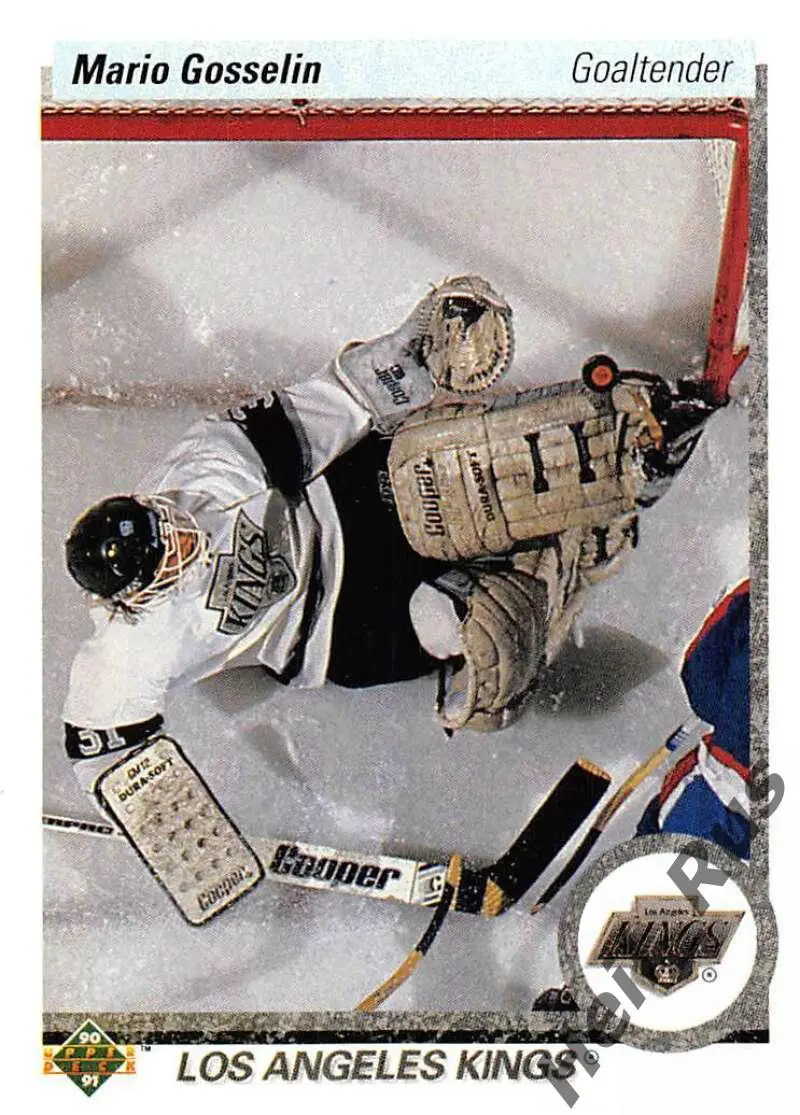 Хоккей; Карточка Mario Gosselin/Марио Госселин (Los Angeles Kings/Кингз) НХЛ/NHL