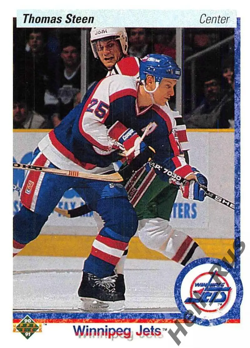 Хоккей Карточка Thomas Steen/Томас Стин (Winnipeg Jets / Виннипег Джетс) НХЛ/NHL