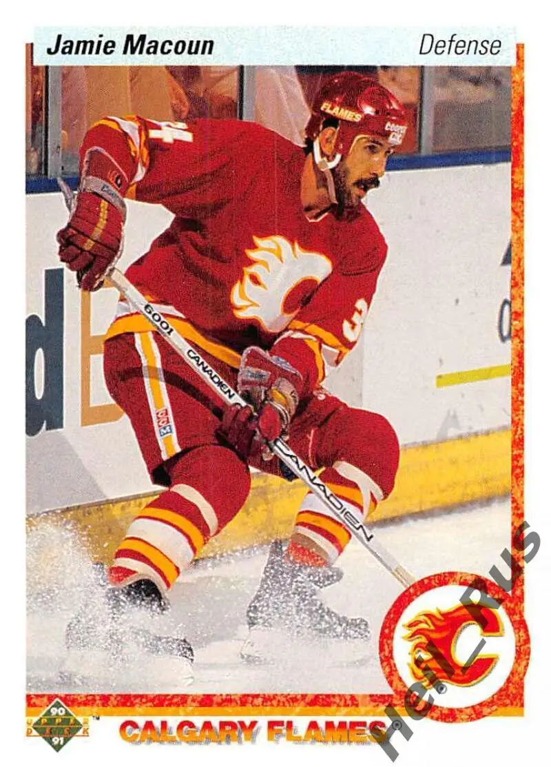 Хоккей Карточка Jamie Macoun/Джейми Макоун Calgary Flames/Калгари Флэймз НХЛ-NHL