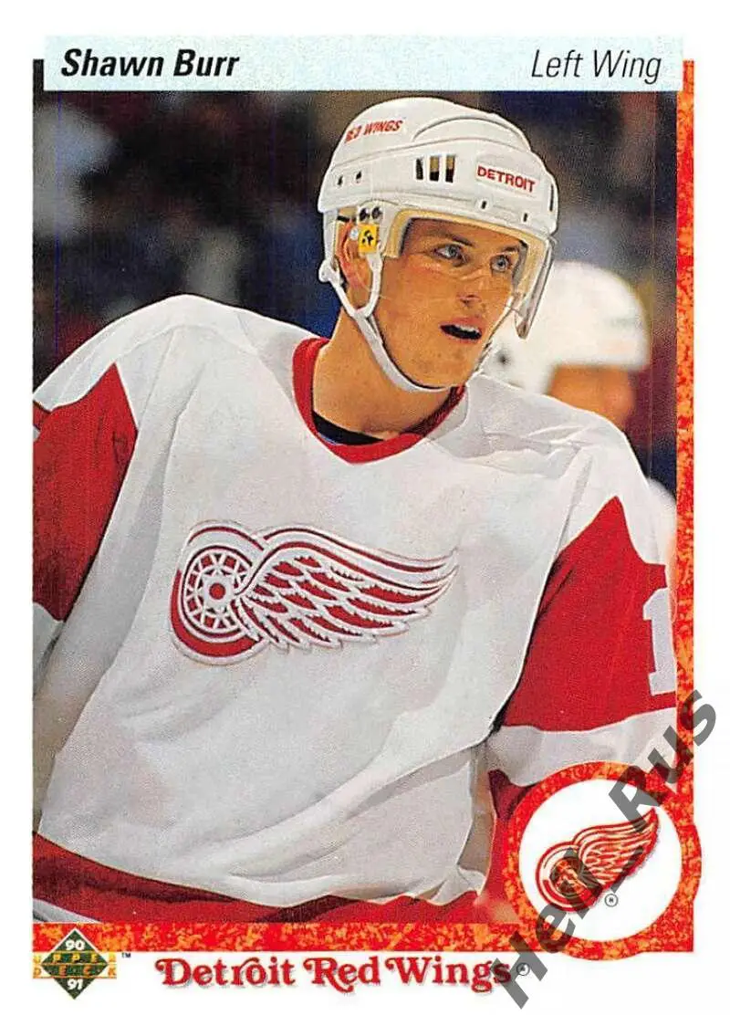 Хоккей Карточка Shawn Burr/Шон Бурр Detroit Red Wings/Детройт Ред Уингз, НХЛ/NHL
