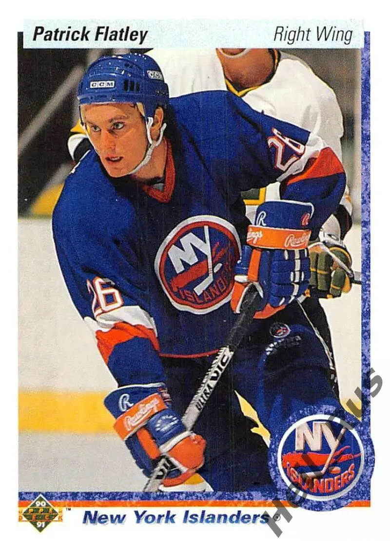 Хоккей. Карточка Patrick Flatley/Пэт Флэтли New York Islanders/Айлендерс NHL/НХЛ