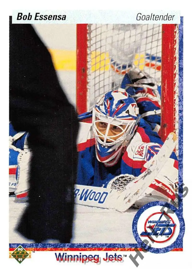 Хоккей Карточка Bob Essensa/Боб Эссенса (Winnipeg Jets/Виннипег Джетс) НХЛ/NHL