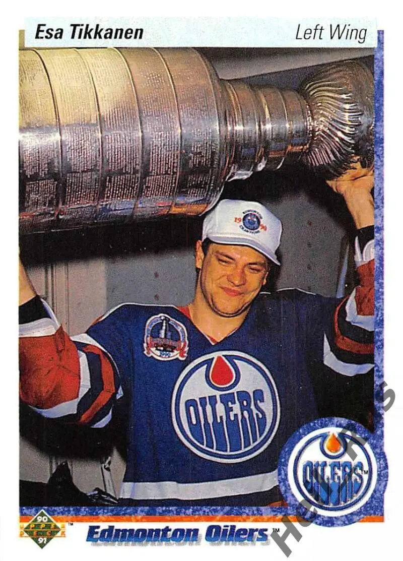Хоккей Карточка Esa Tikkanen / Эса Тикканен (Edmonton Oilers/Эдмонтон) НХЛ/NHL