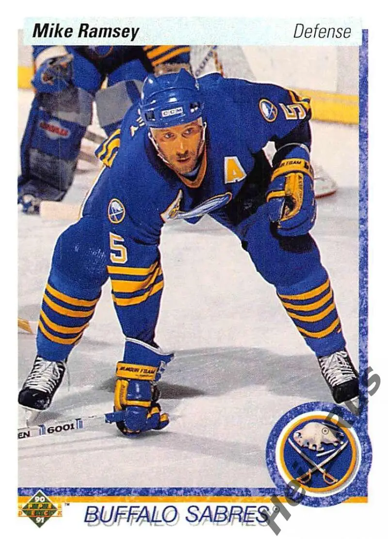 Хоккей. Карточка Mike Ramsey/Майкл Рэмси (Buffalo Sabres/Баффало Сейбрз) NHL/НХЛ