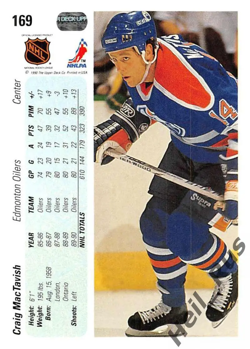 Карточка Крэйг Мактавиш Edmonton Oilers/Эдмонтон Локомотив Ярославль НХЛ/NHL/КХЛ 1