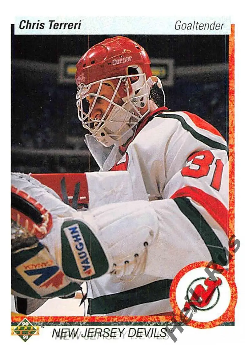 Карточка Chris Terreri/Крис Террери New Jersey Devils/Нью-Джерси Девилз, НХЛ/NHL