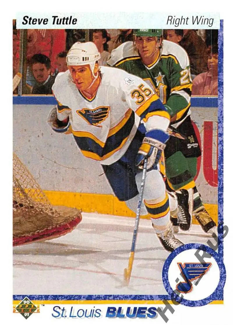 Хоккей. Карточка Steve Tuttle/Стив Таттл St. Louis Blues/Сент-Луис Блюз НХЛ/NHL