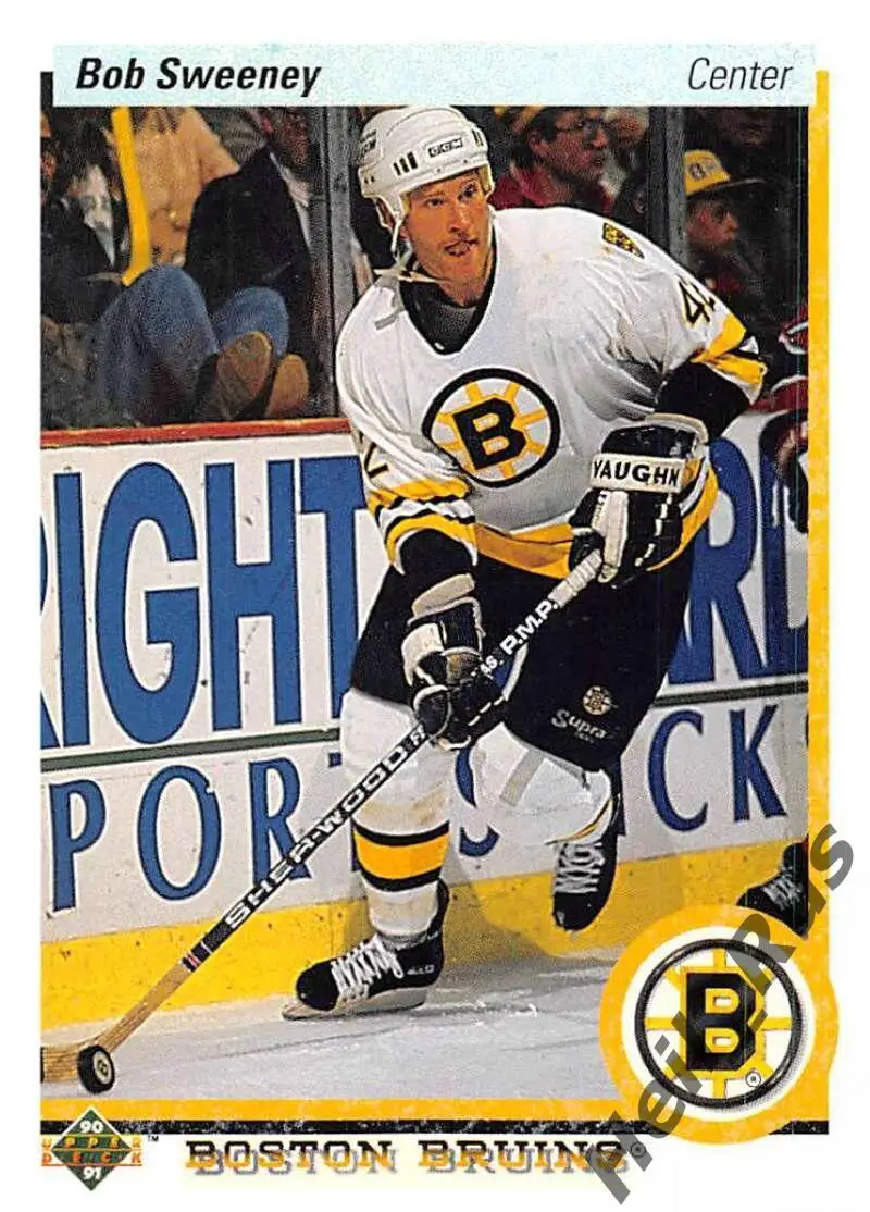 Хоккей. Карточка Bob Sweeney / Боб Суини (Boston Bruins/Бостон Брюинз) НХЛ/NHL