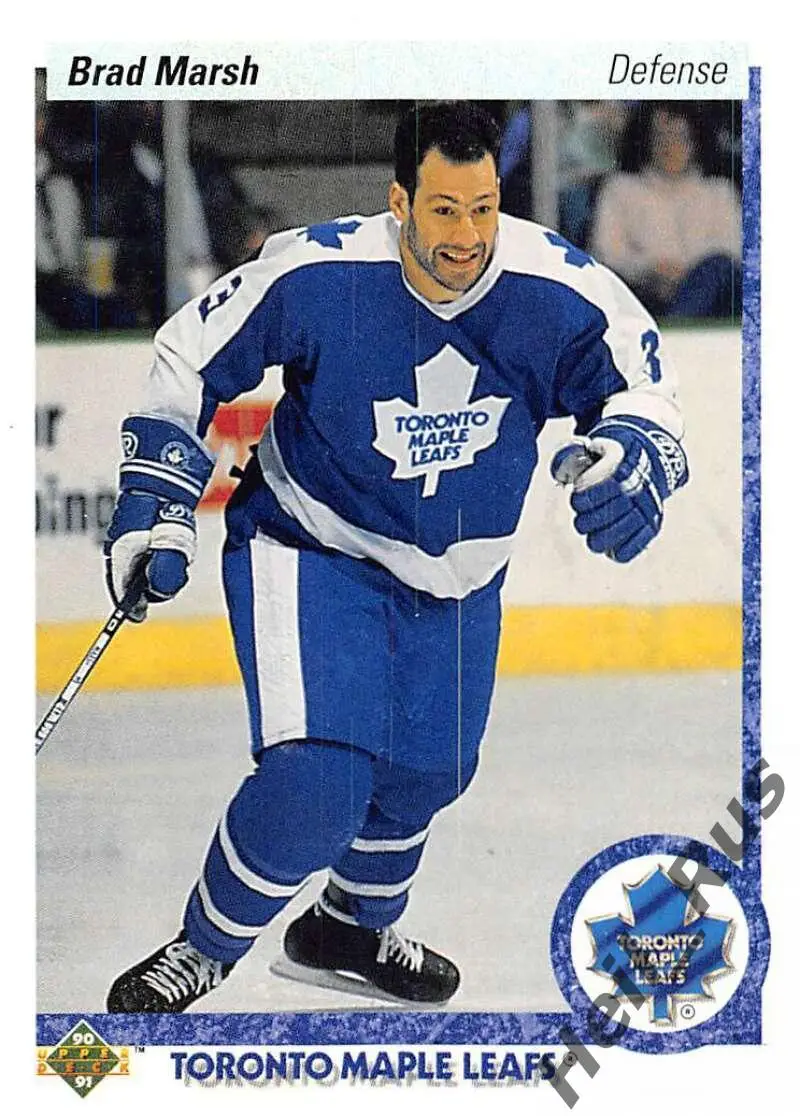 Хоккей. Карточка Brad Marsh/Брэд Марш (Toronto Maple Leafs / Торонто) НХЛ/NHL