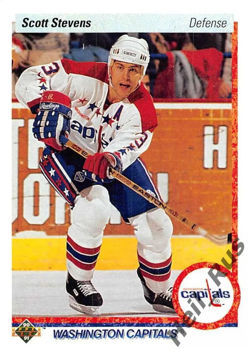 Карточка Scott Stevens/Скотт Стивенс (Washington Capitals/Вашингтон) НХЛ/NHL