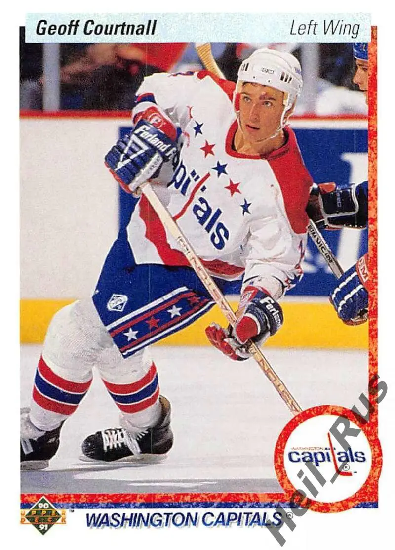 Карточка Geoff Courtnall/Джефф Куртнолл (Washington Capitals/Вашингтон) NHL/НХЛ