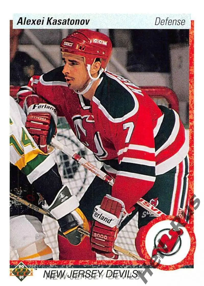 Хоккей. Карточка Алексей Касатонов (New Jersey Devils, СКА, ЦСКА Москва) НХЛ/NHL