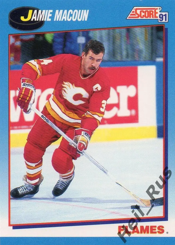 Хоккей Карточка Jamie Macoun/Джейми Макоун Calgary Flames/Калгари Флэймз НХЛ NHL