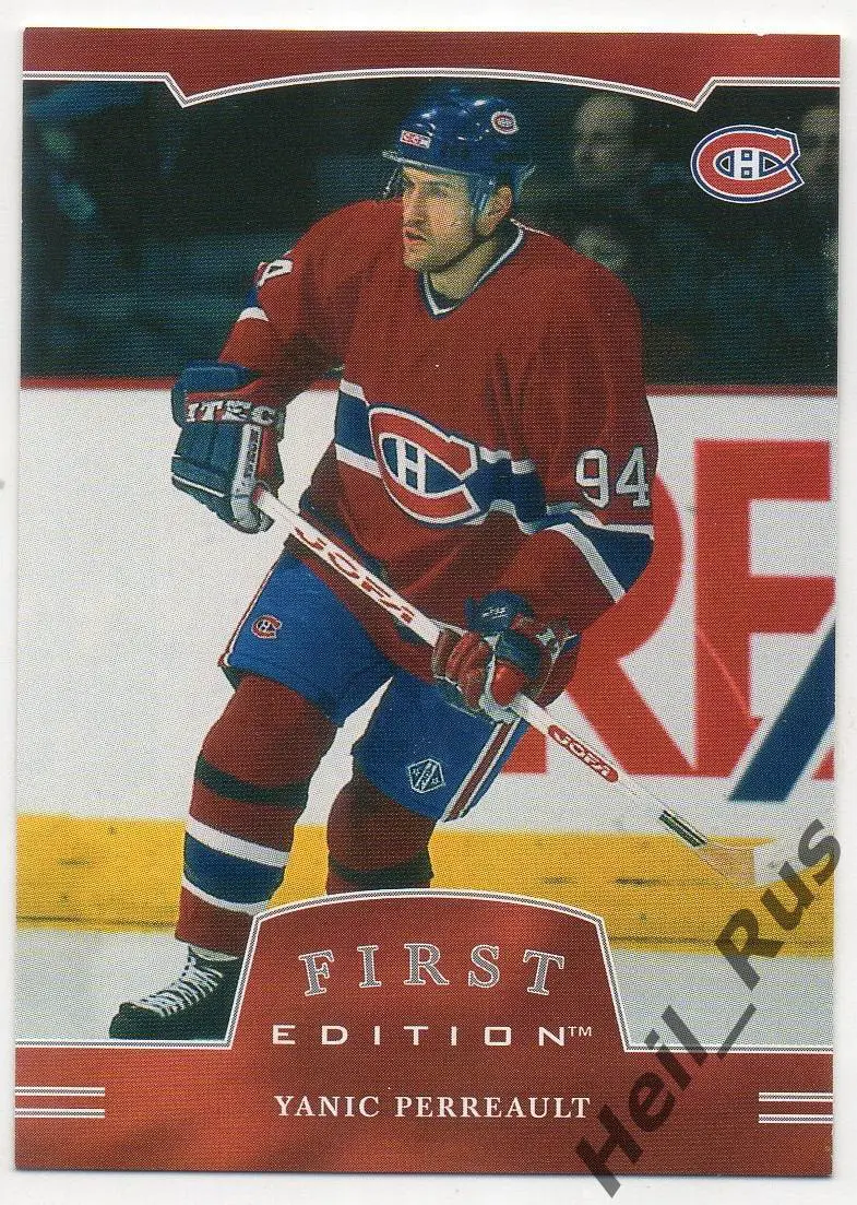 Хоккей. Карточка Yanic Perreault/Яник Перро Montreal Canadiens/Монреаль НХЛ/NHL
