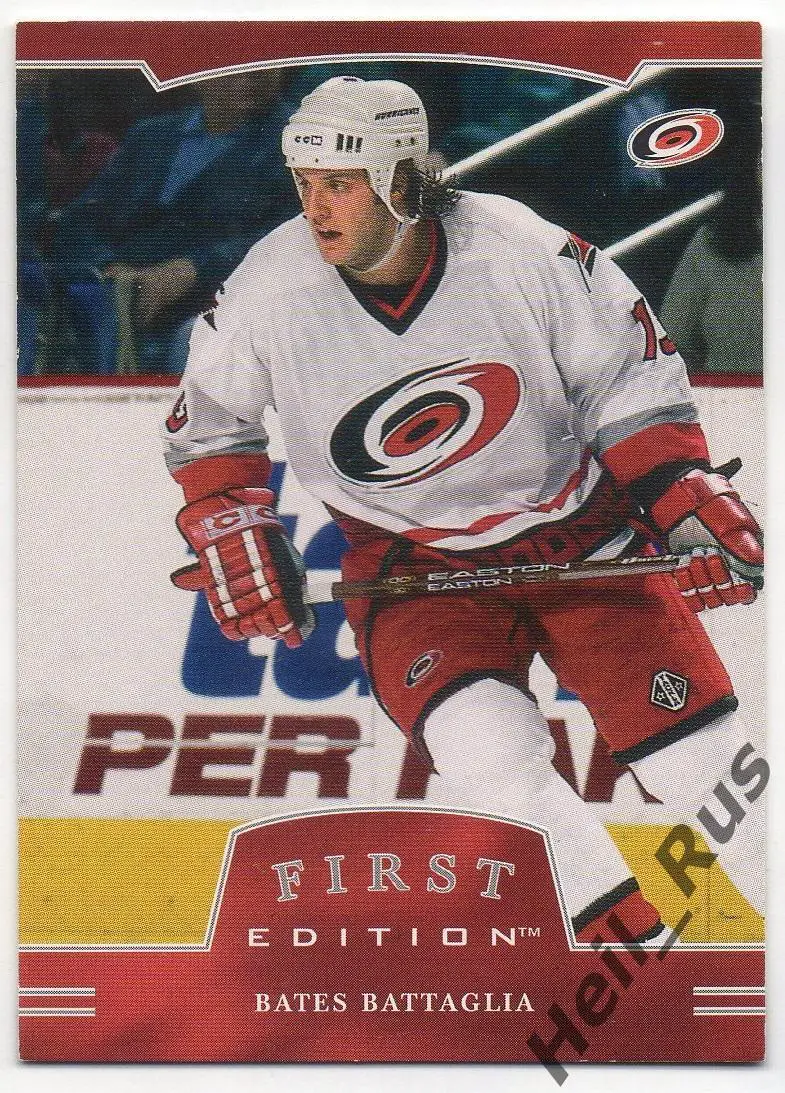 Карточка Bates Battaglia/Бэйтс Батталья (Carolina Hurricanes/Каролина) НХЛ/NHL