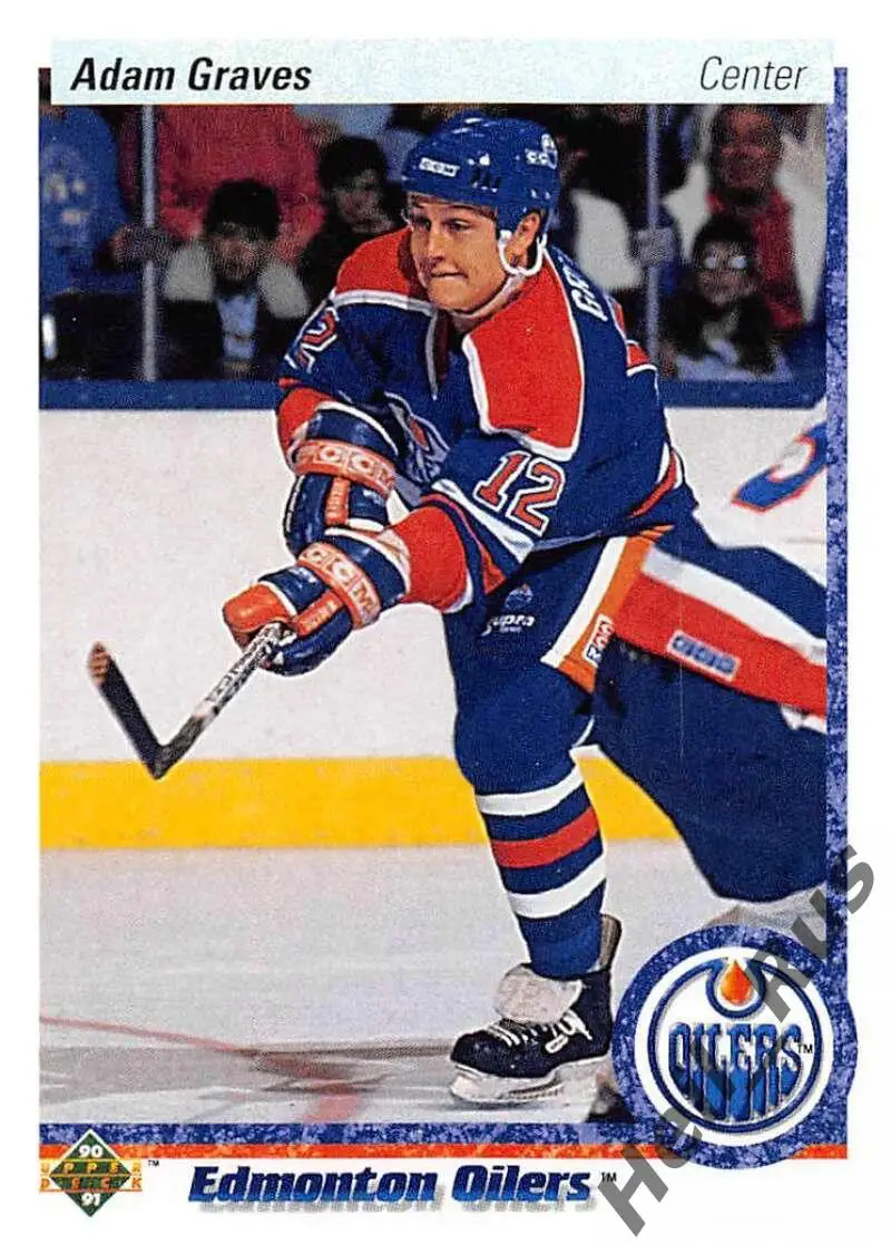 Хоккей Карточка Adam Graves/Адам Грэйвз Edmonton Oilers/Эдмонтон Ойлерз НХЛ/NHL