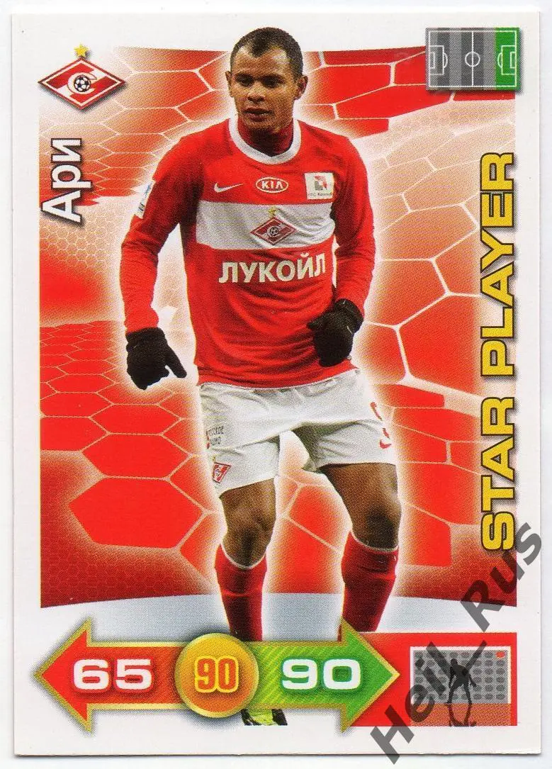 Футбол. Карточка Ари (Спартак Москва, Краснодар, Локомотив, Торпедо) Panini РФПЛ