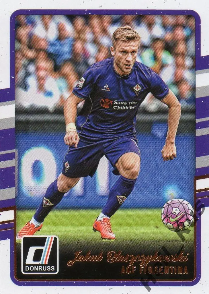 Футбол. Карточка Якуб Блащиковский Фиорентина, Боруссия Дортмунд Panini 2016-17