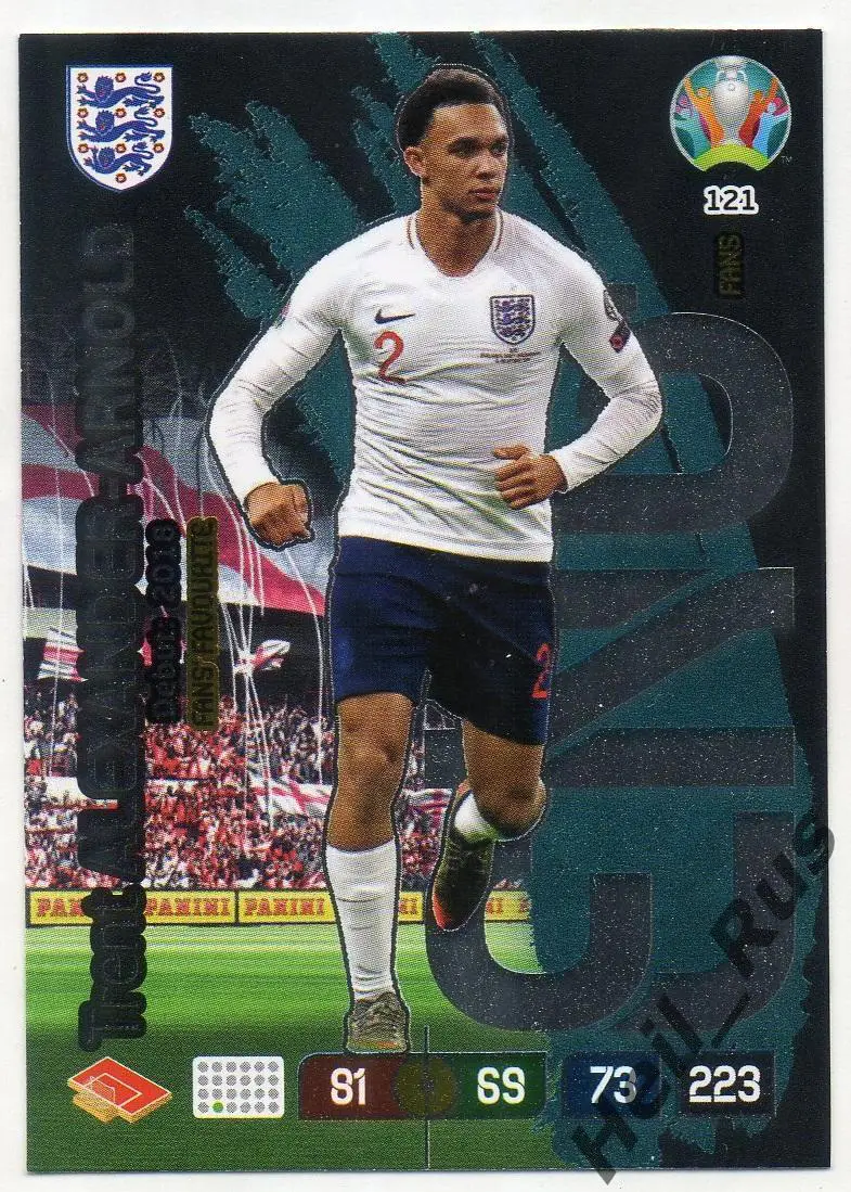 Карточка Трент Александер-Арнольд (Англия, Ливерпуль/Реал Мадрид) Euro/Евро 2020