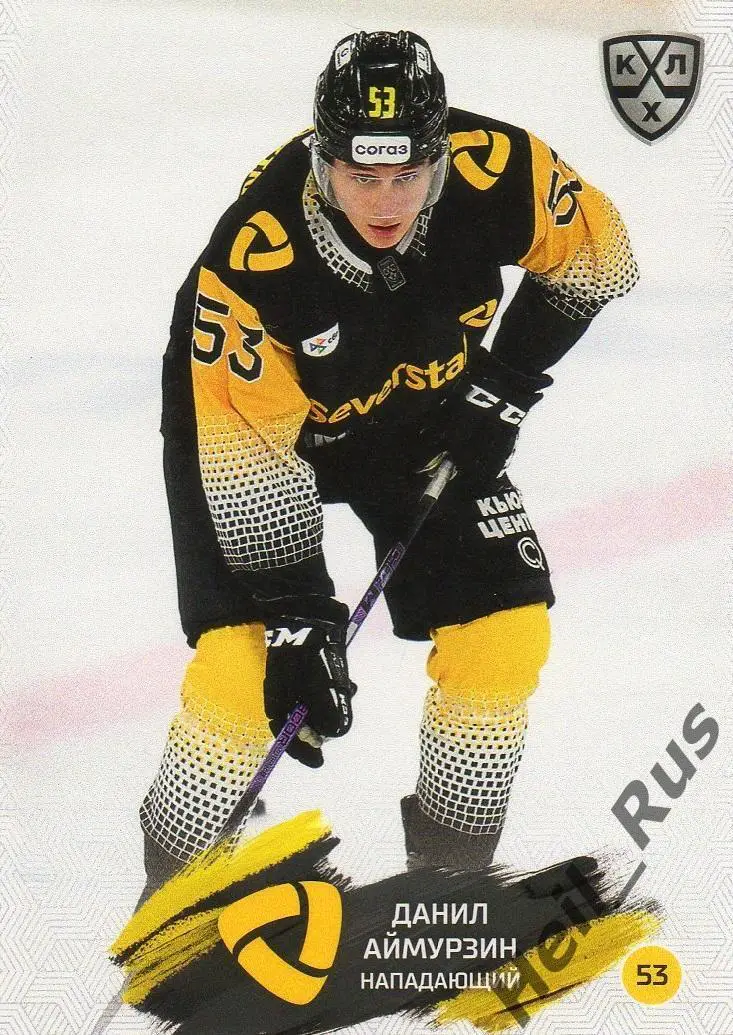 Хоккей Карточка Данил Аймурзин Северсталь Череповец КХЛ/KHL сезон 2024/25 SeReal