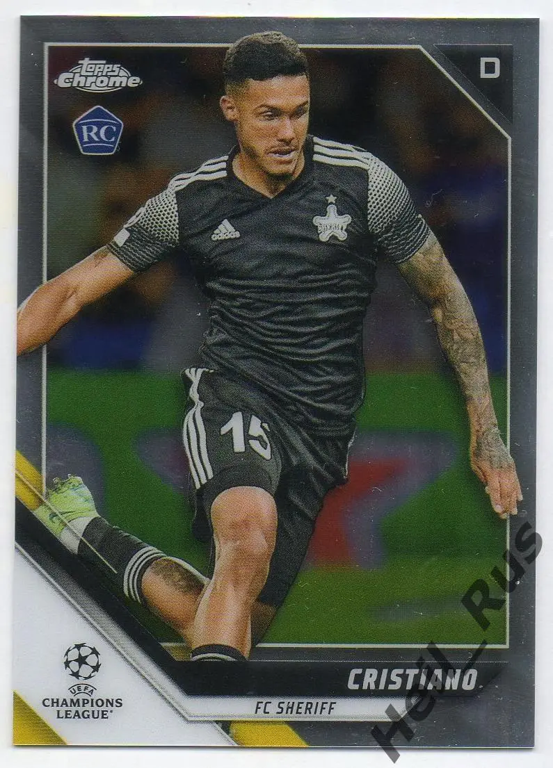 Футбол Карточка Cristiano/Кристиано Шериф Тирасполь Лига Чемпионов 2021-22 TOPPS
