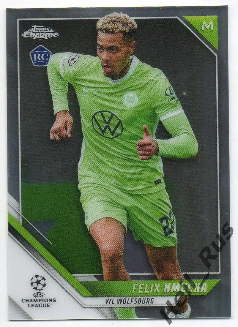 Карточка Феликс Нмеча Вольфсбург, Боруссия Дортмунд Лига Чемпионов 2021-22 TOPPS