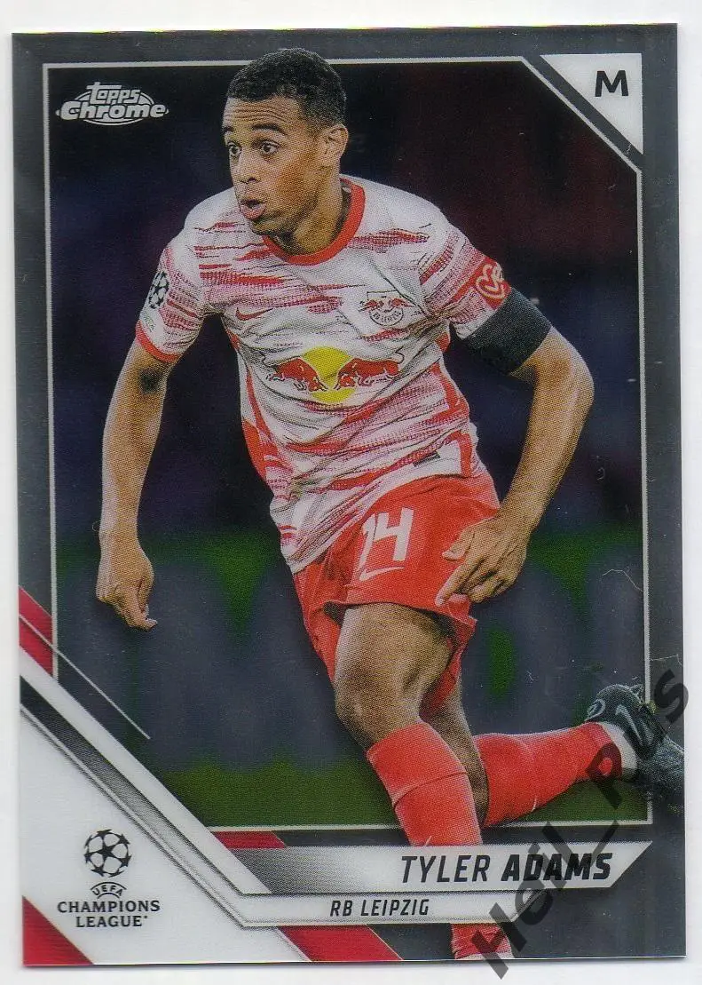 Карточка Тайлер Адамс (РБ Лейпциг, Лидс Юнайтед, Борнмут) Лига Чемпионов 2021/22