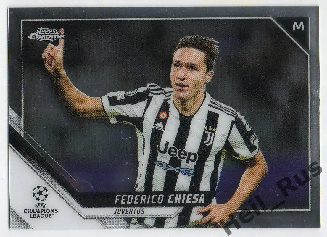 Карточка Федерико Кьеза Ювентус, Фиорентина, Ливерпуль Лига Чемпионов 2021-22