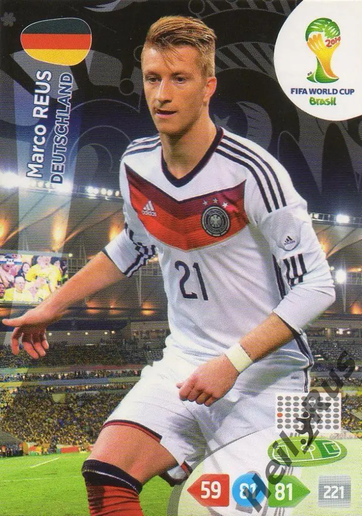 Футбол. Карточка Reus/Марко Ройс Германия, Боруссия Дортмунд Чемпионат Мира 2014