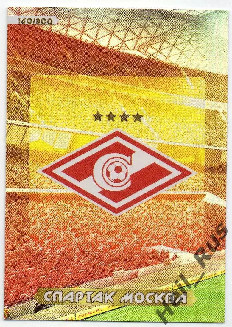 Футбол. Карточка Логотип/Эмблема Спартак Москва Panini/Панини РФПЛ 2013-14