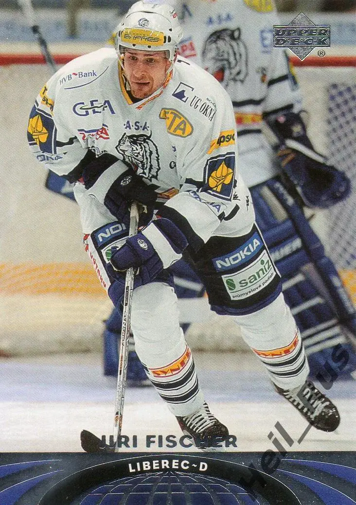 Хоккей. Карточка Jiri Fischer/Иржи Фишер (Liberec/Либерец, Детройт) НХЛ/NHL