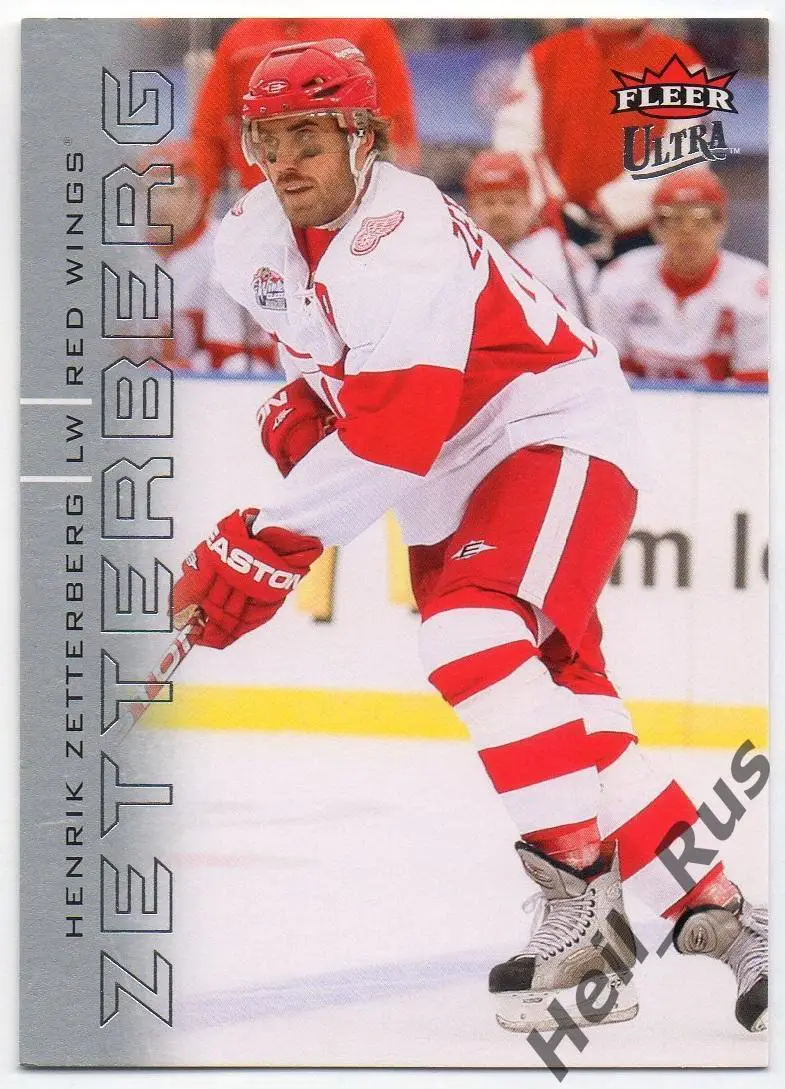 Карточка Henrik Zetterberg/Хенрик Зеттерберг (Detroit Red Wings/Детройт) NHL/НХЛ