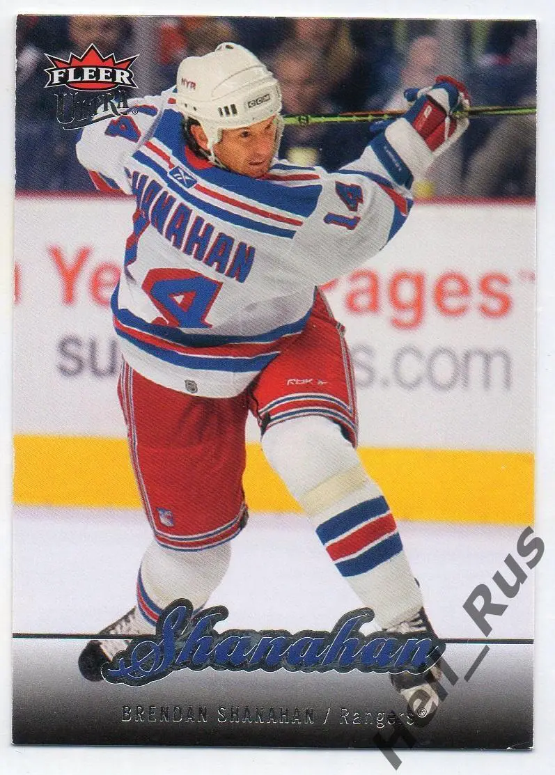 Карточка Brendan Shanahan/Брендан Шэнахэн (New York Rangers/Рейнджерс) НХЛ/NHL