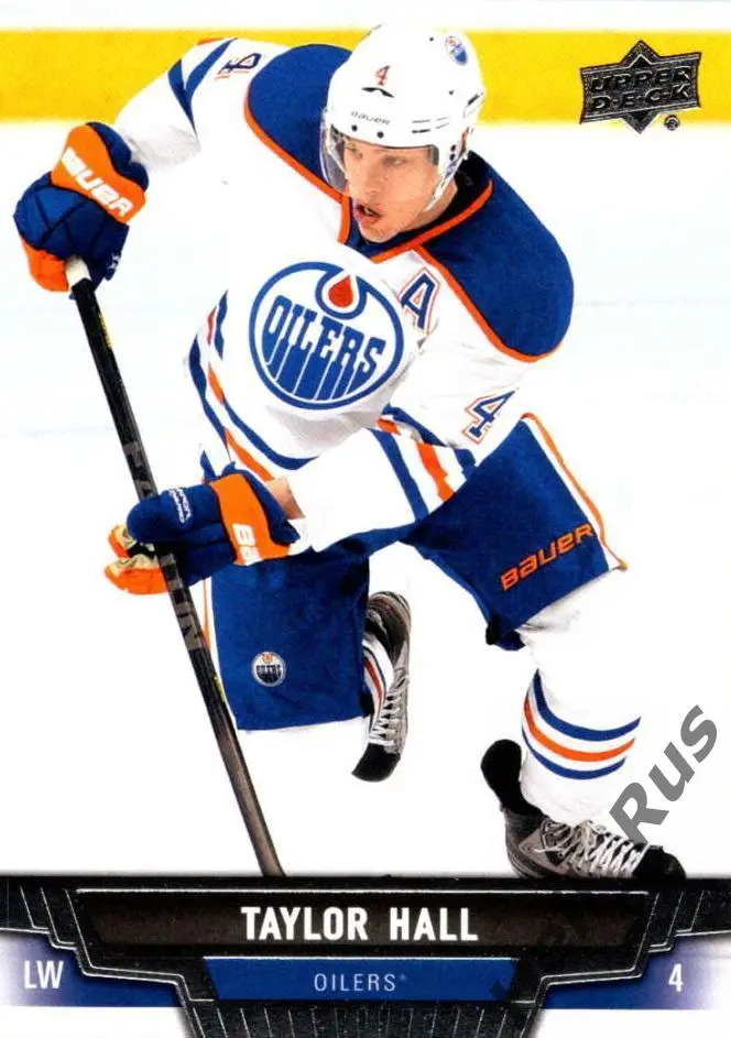 Хоккей; Карточка Taylor Hall/Тэйлор Холл Edmonton Oilers/Эдмонтон Ойлерз НХЛ-NHL