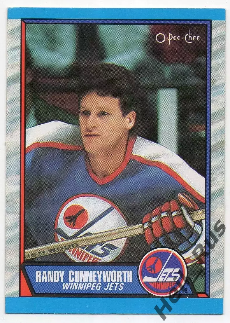 Карточка Randy Cunneyworth/Рэнди Канниворт Winnipeg Jets/Виннипег Джетс НХЛ/NHL