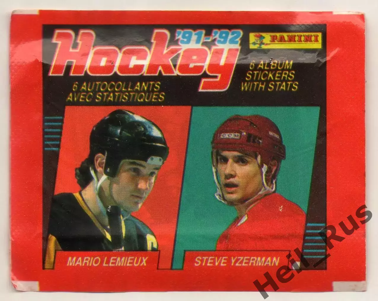 Хоккей. Наклейки / стикеры. Запечатанный пакетик Panini/Панини НХЛ/NHL 1991-1992