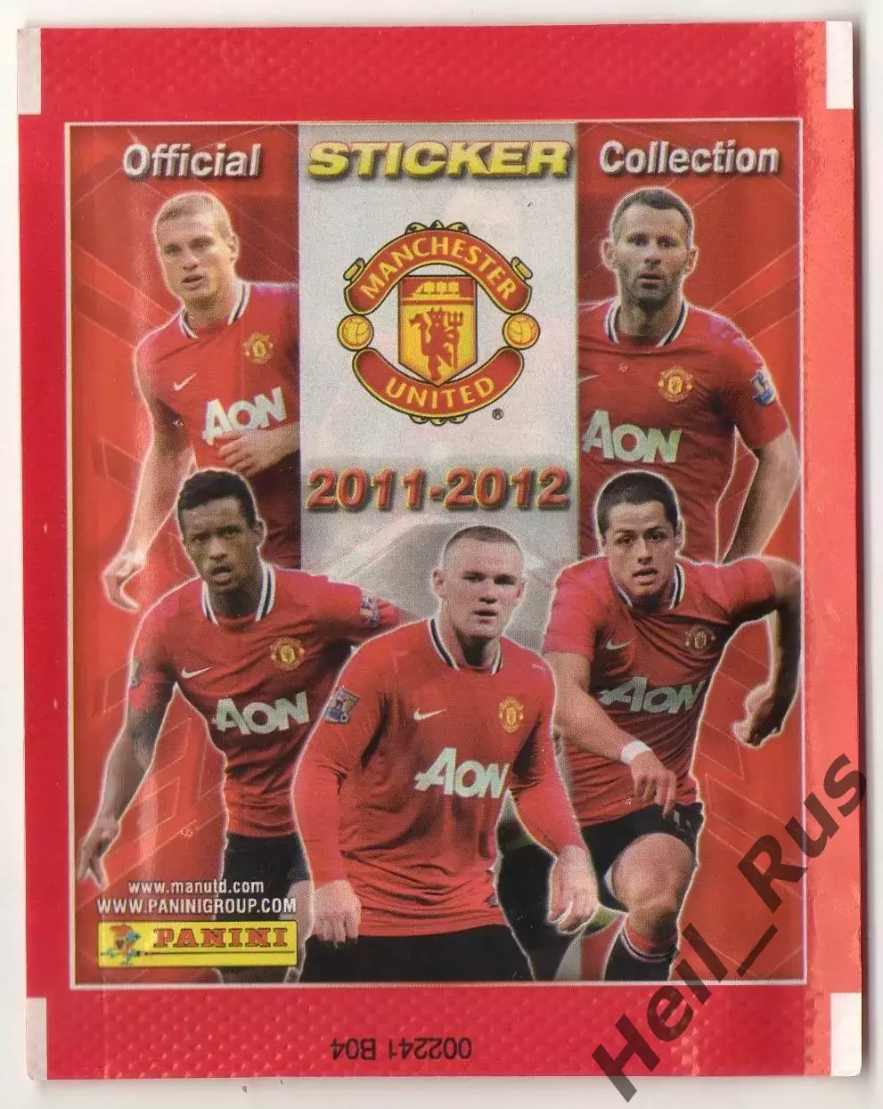 Футбол. Наклейки/стикеры Запечатанный пакетик Panini Манчестер Юнайтед 2011-2012