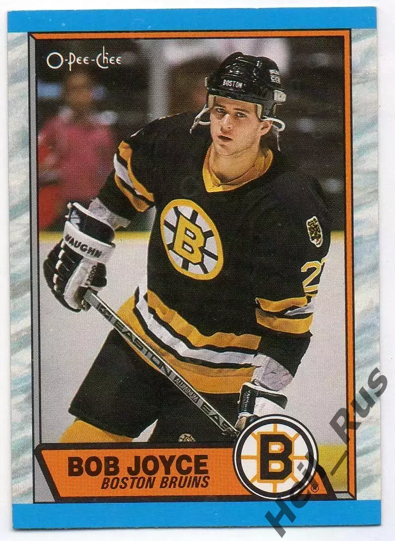 Хоккей. Карточка Bob Joyce/Боб Джойс Boston Bruins/Бостон Брюинз НХЛ/NHL 1989-90