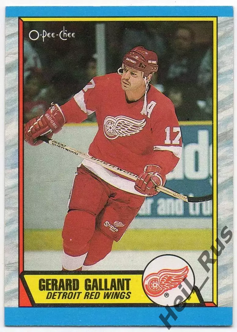 Хоккей Карточка Gerard Gallant/Жерар Галлан (Detroit Red Wings/Детройт) НХЛ/NHL