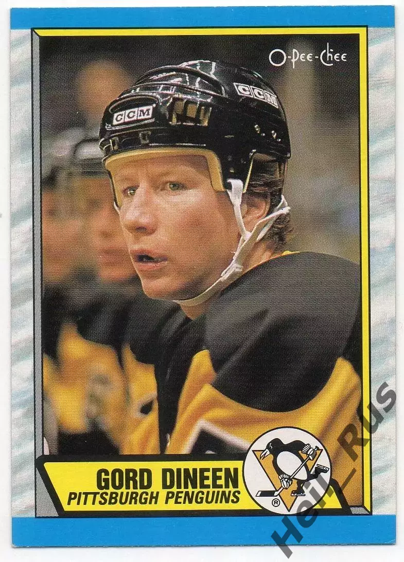 Хоккей; Карточка Gord Dineen/Горд Дайнин (Pittsburgh Penguins/Питтсбург) НХЛ/NHL