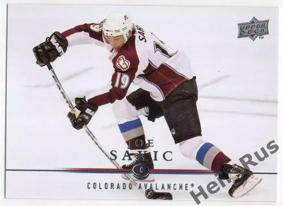 Хоккей Карточка Joe Sakic/Джо Сакик Colorado Avalanche/Колорадо Эвеланш НХЛ/NHL