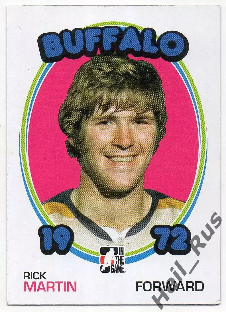Хоккей. Карточка Rick Martin/Рик Мартин (Buffalo Sabres/Баффало Сейбрз) НХЛ/NHL