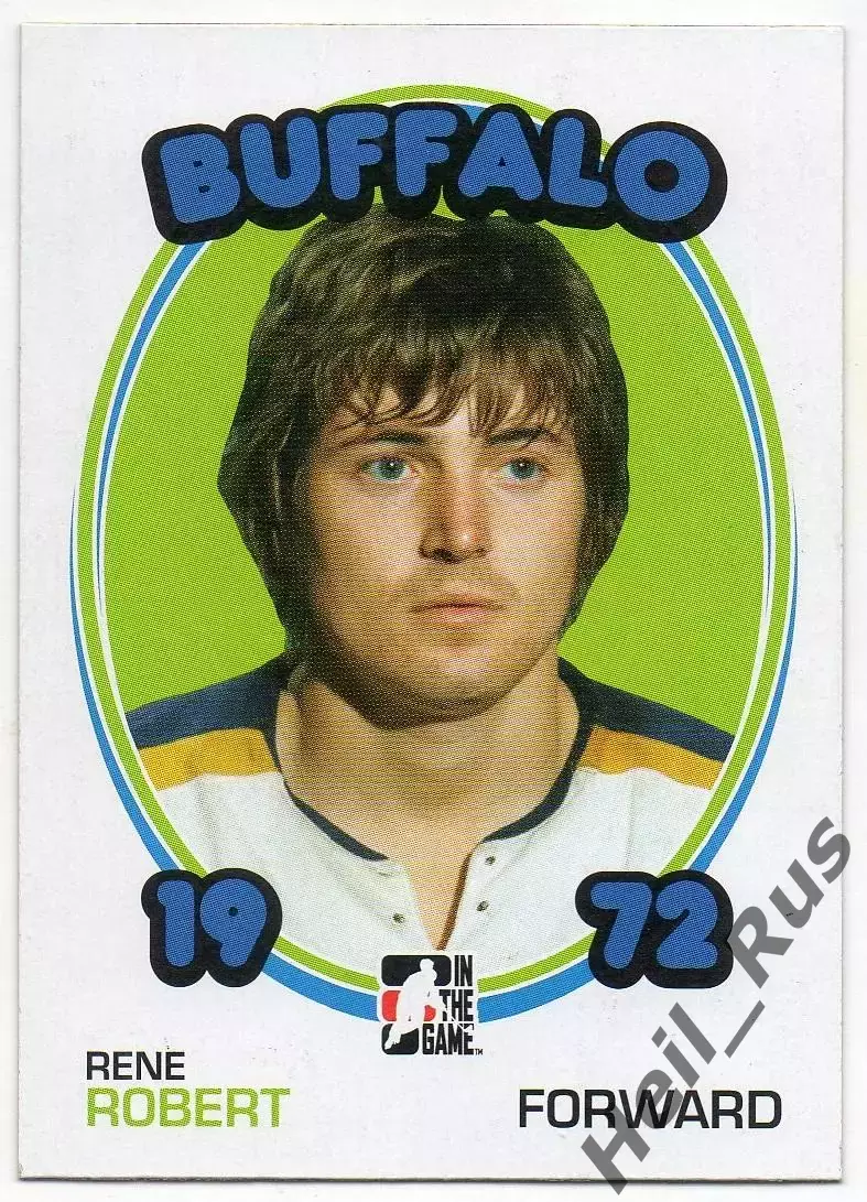 Хоккей. Карточка Rene Robert/Рене Робер (Buffalo Sabres/Баффало Сейбрз) НХЛ/NHL