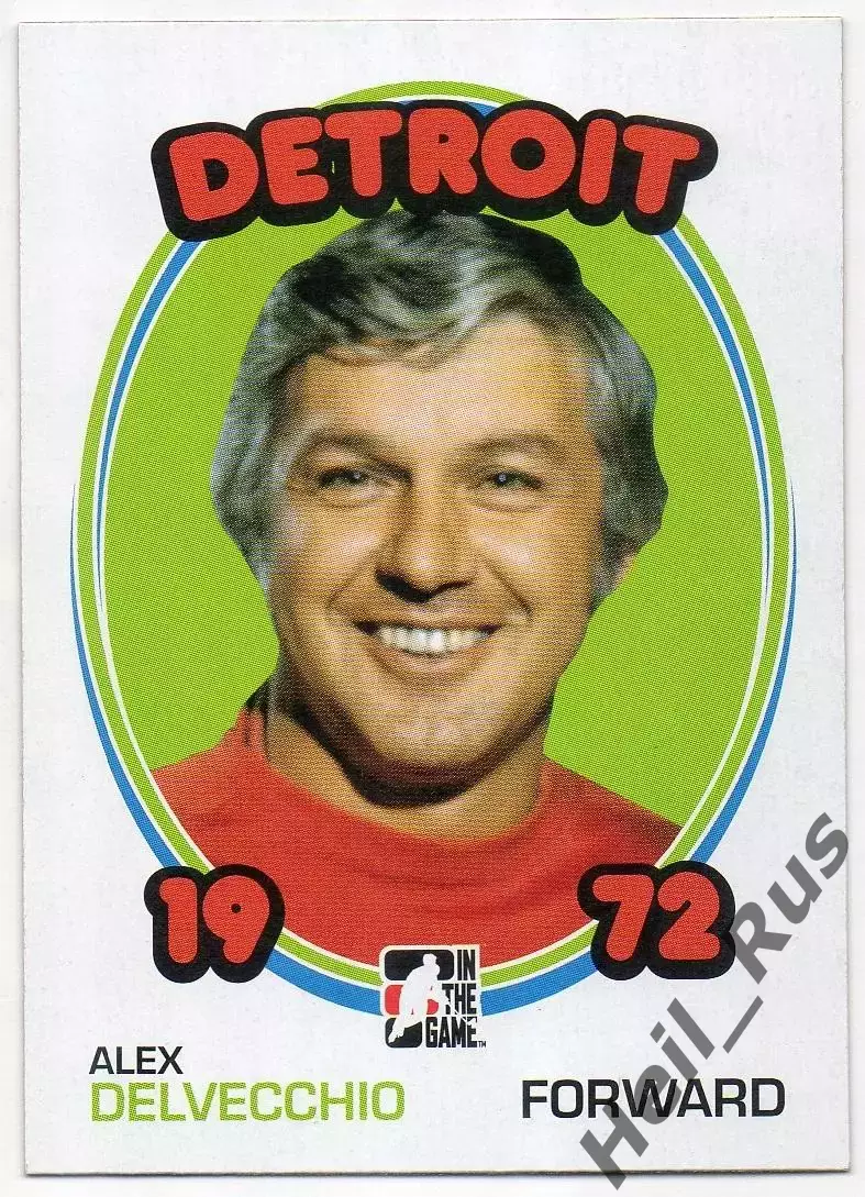 Карточка Alex Delvecchio / Алекс Дельвеккио (Detroit Red Wings/Детройт) НХЛ/NHL