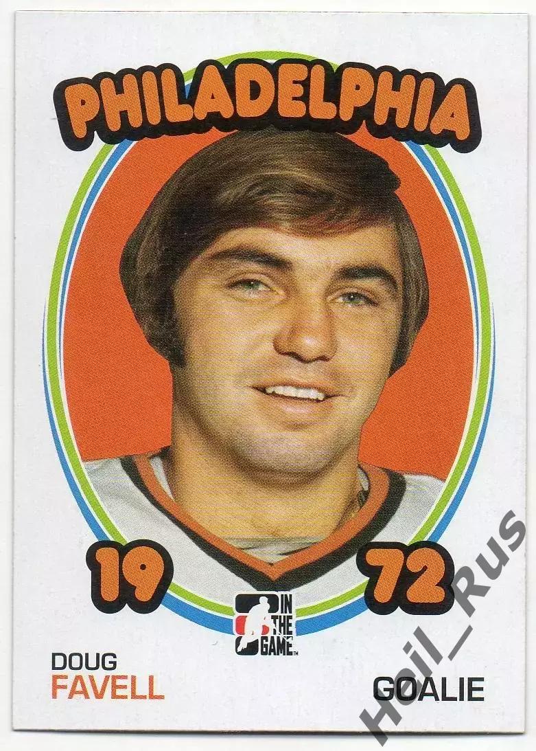 Карточка Doug Favell/Дуг Фавелл Philadelphia Flyers/Филадельфия Флайерз НХЛ/NHL