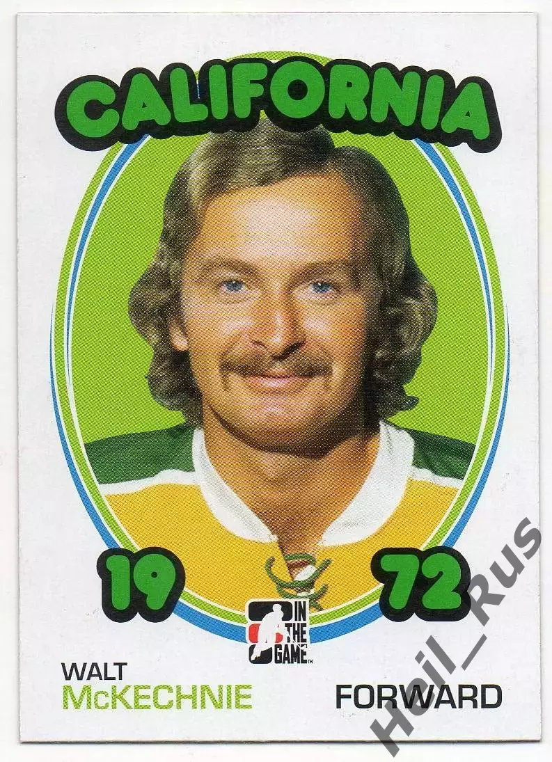 Карточка Walt McKechnie/Уолт Маккечни California Golden Seals/Калифорния НХЛ/NHL