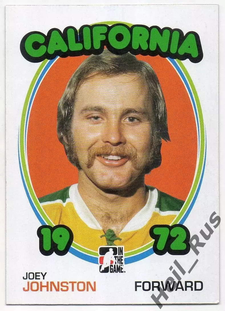 Карточка Joey Johnston/Джоуи Джонстон California Golden Seals/Калифорния НХЛ/NHL