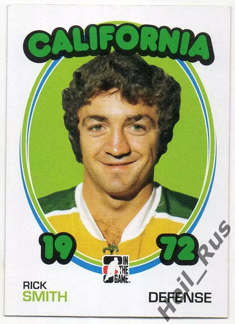 Хоккей. Карточка Rick Smith/Рик Смит California Golden Seals/Калифорния НХЛ/NHL