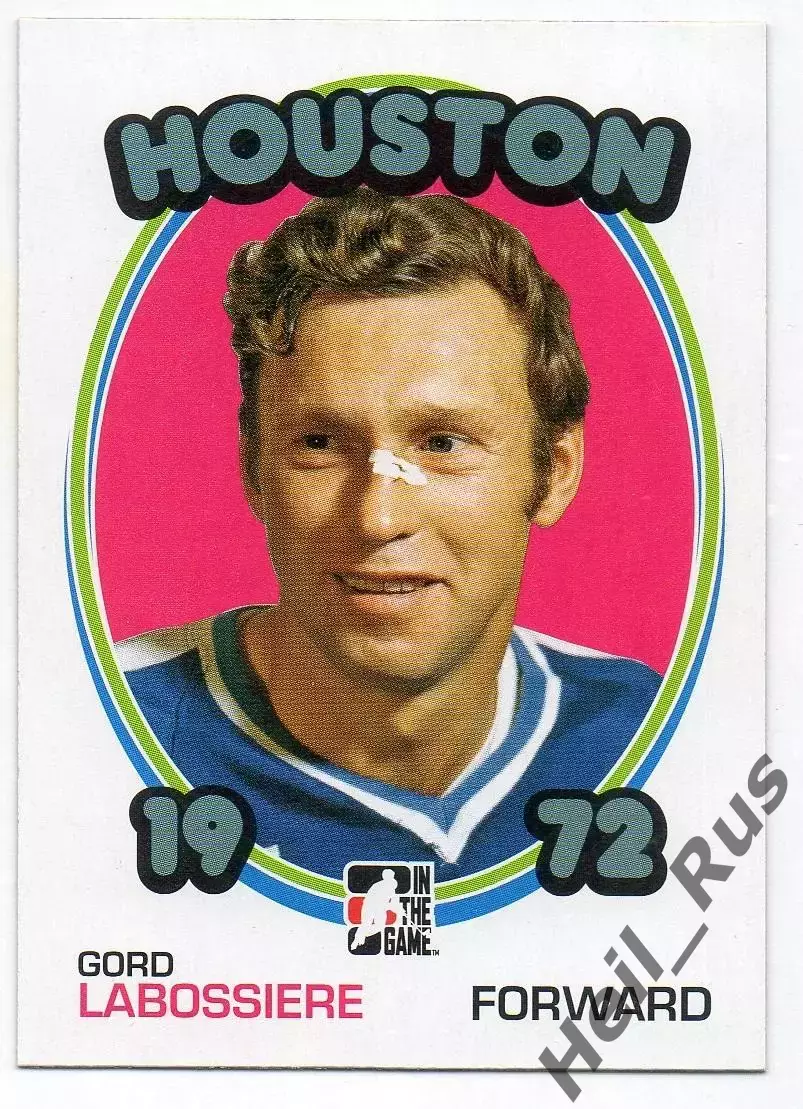 Карточка Gord Labossiere/Горд Лабоссьер Houston Aeros/Хьюстон Аэрос WHA/ВХА, НХЛ
